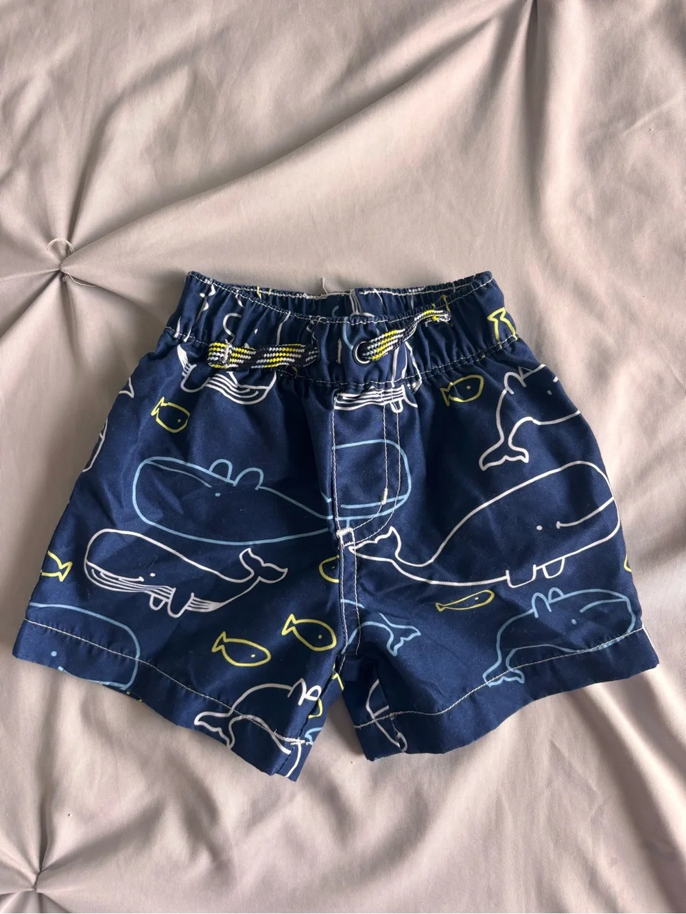 Carter's Swim Trunks Shorts Navy Blue 6 Months Boys
